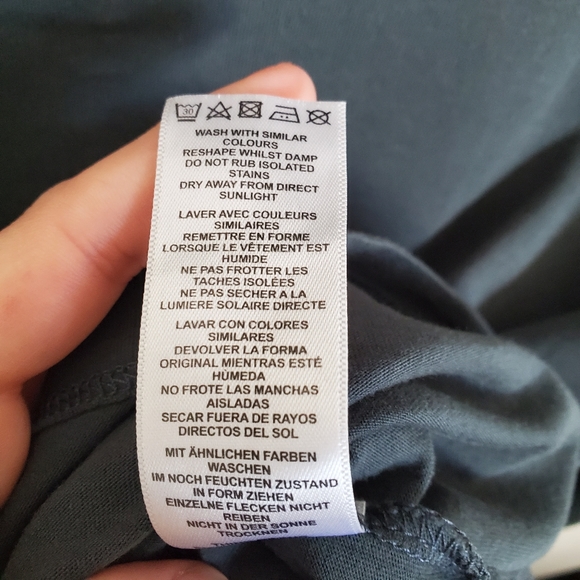 4/$25 ASOS Mens Gray Fit Long Sleeve Cre - Picture 4 of 5